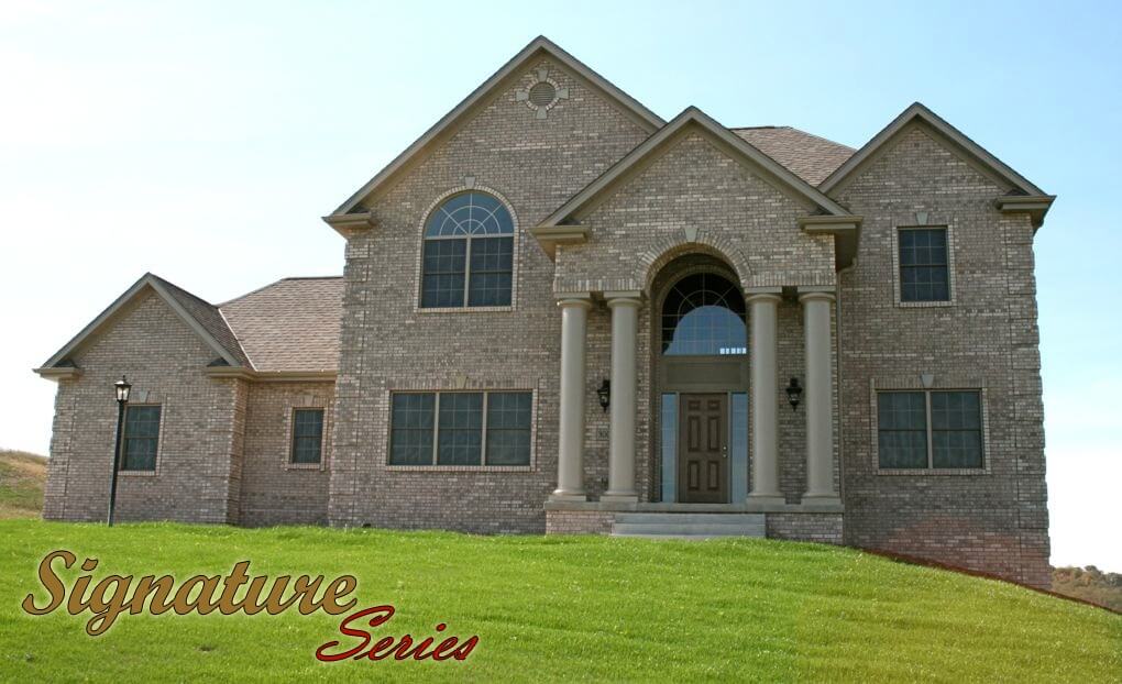 Sharon Model Home Front Color Image with Text- Signature Series