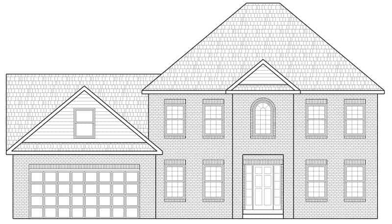 Millen Model Home Front Rendering
