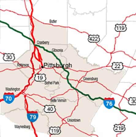 pennsylvania road map Costa Custom Homebuilders