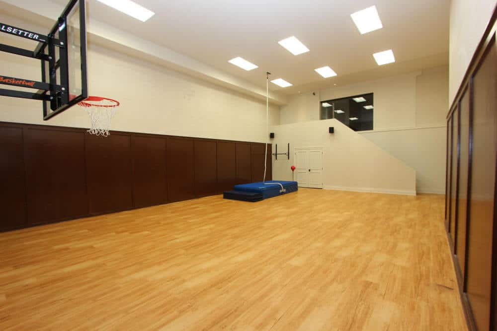 A basketball court is a unique amenity to add to luxury homes.