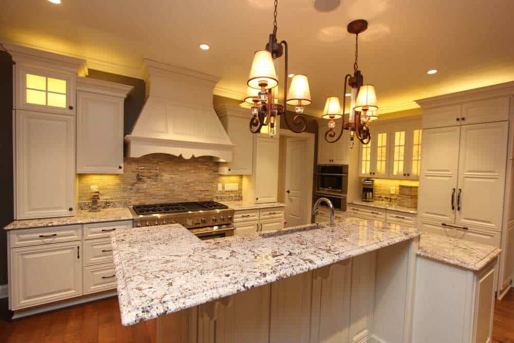 A gourmet kitchen with high end appliances adds functionality to your luxury home.