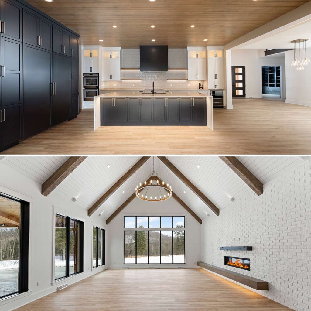 Harvey split screen living kitchen