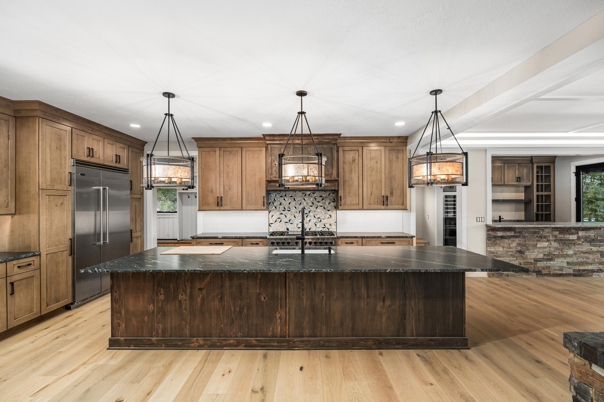 kitchen island shot Luxury Home Builders Pittsburgh​